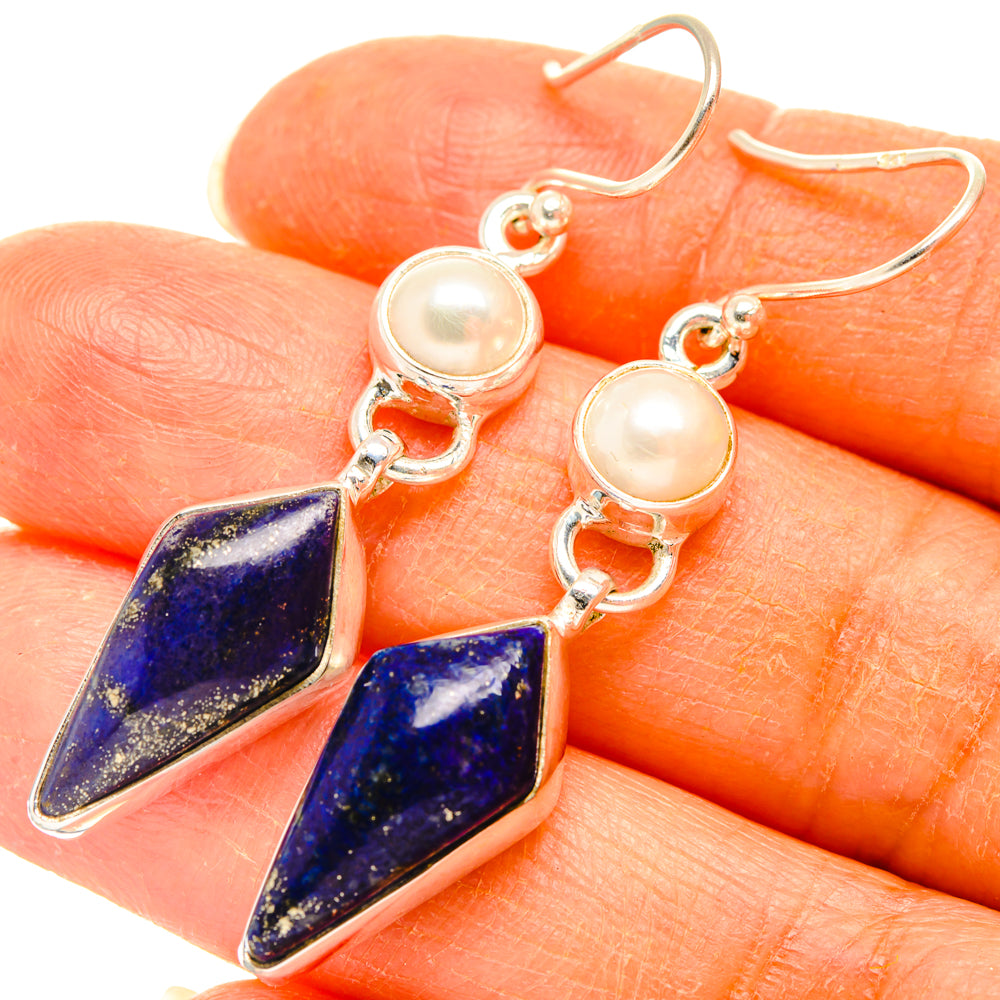 Lapis Lazuli Earrings handcrafted by Ana Silver Co - EARR427801