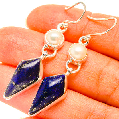 Lapis Lazuli Earrings handcrafted by Ana Silver Co - EARR427801