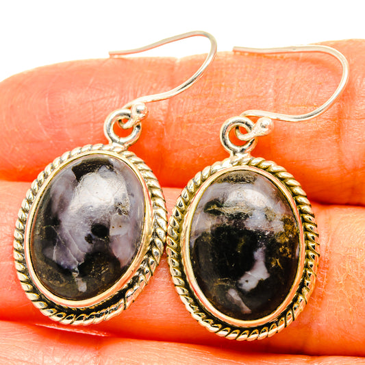 Gabbro Stone Earrings handcrafted by Ana Silver Co - EARR427808