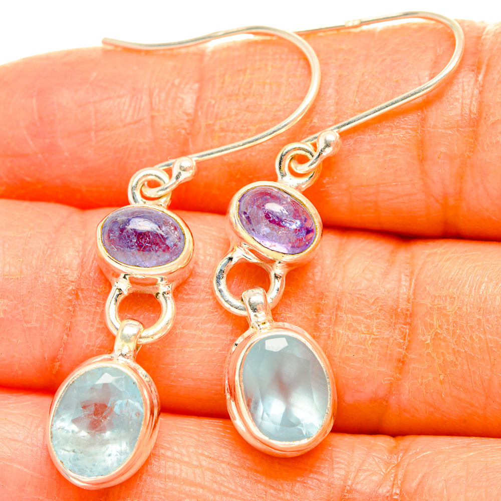 Aquamarine Earrings handcrafted by Ana Silver Co - EARR427812
