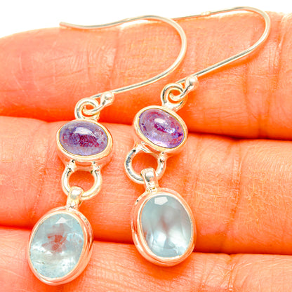 Aquamarine Earrings handcrafted by Ana Silver Co - EARR427812