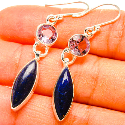 Lapis Lazuli Earrings handcrafted by Ana Silver Co - EARR427814