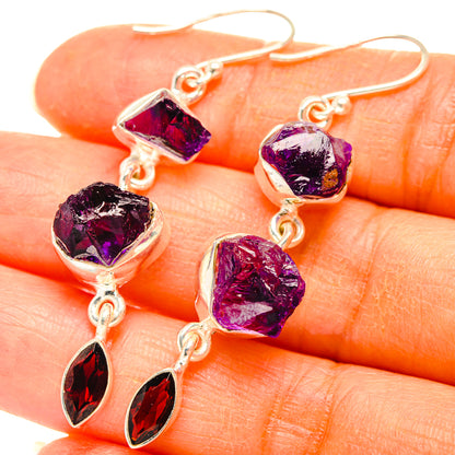 Amethyst Earrings handcrafted by Ana Silver Co - EARR427815