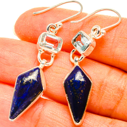 Lapis Lazuli Earrings handcrafted by Ana Silver Co - EARR427821
