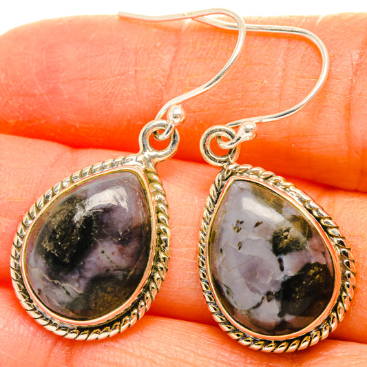Gabbro Stone Earrings handcrafted by Ana Silver Co - EARR427822