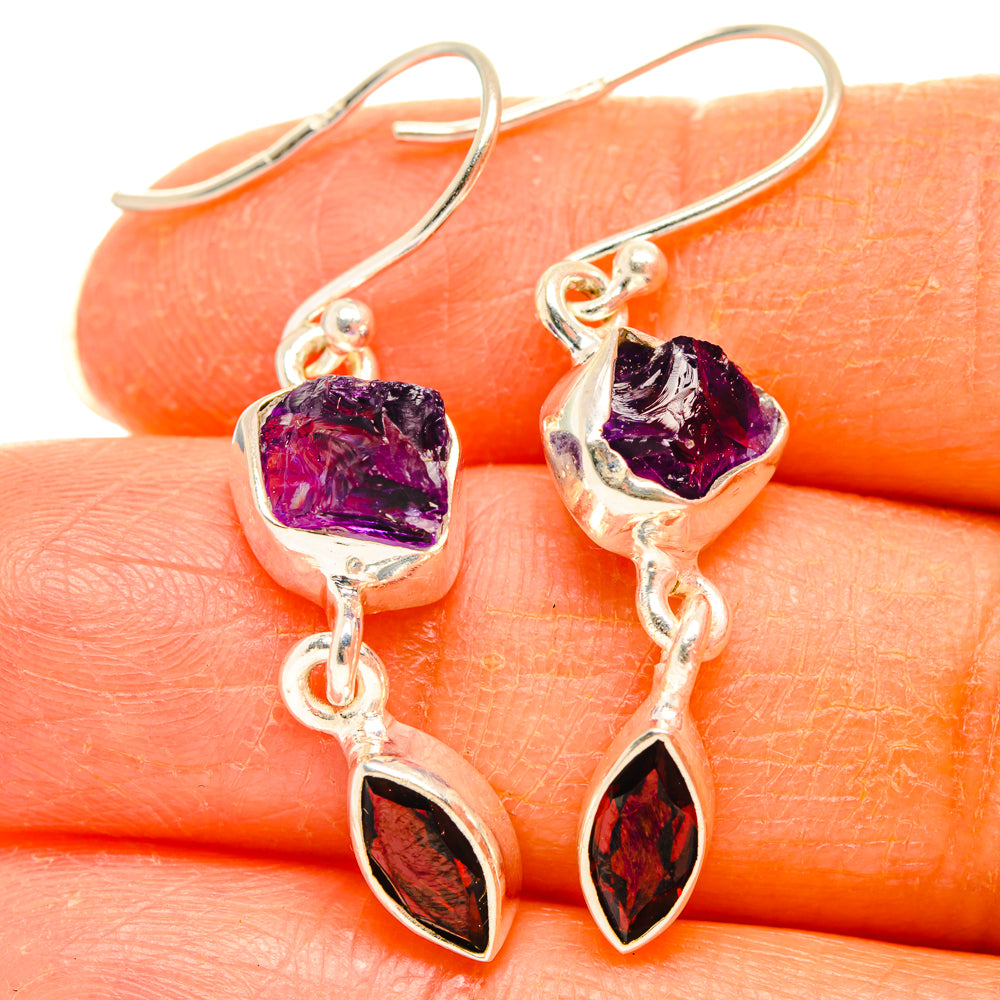 Amethyst Earrings handcrafted by Ana Silver Co - EARR427826