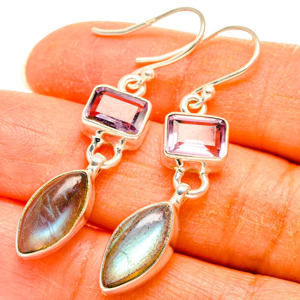 Labradorite Earrings handcrafted by Ana Silver Co - EARR427833