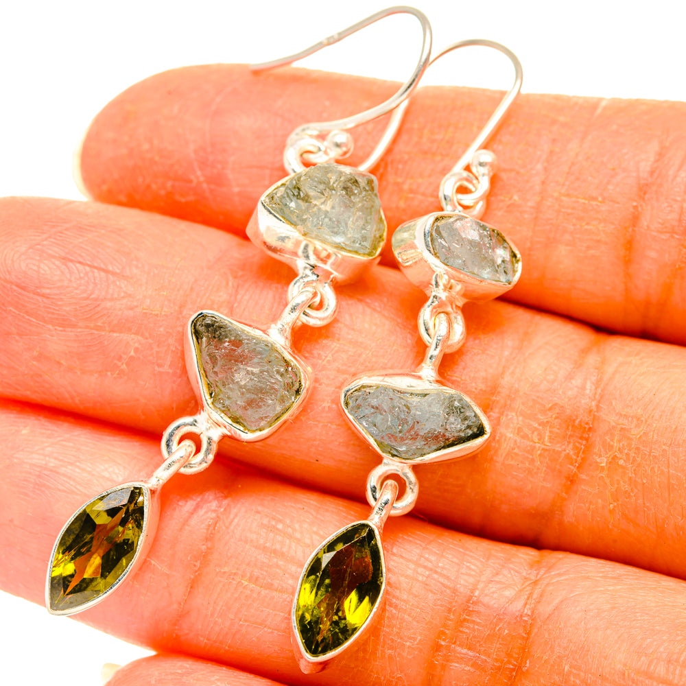Aquamarine Earrings handcrafted by Ana Silver Co - EARR427835