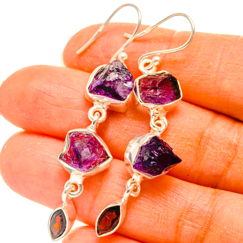 Amethyst Earrings handcrafted by Ana Silver Co - EARR427837