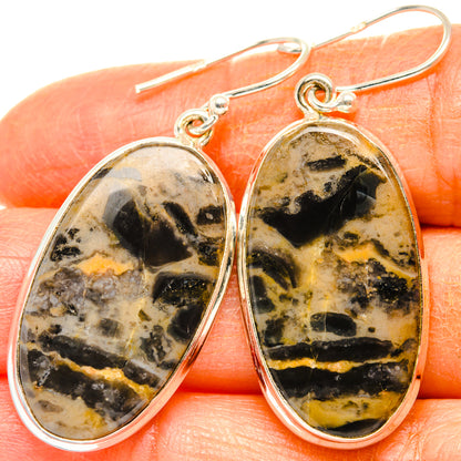 Tiger Dendrite Agate Earrings handcrafted by Ana Silver Co - EARR427844