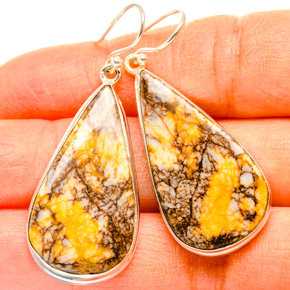 Dendritic Agate Earrings handcrafted by Ana Silver Co - EARR427858