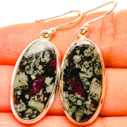 Russian Eudialyte Earrings handcrafted by Ana Silver Co - EARR427861