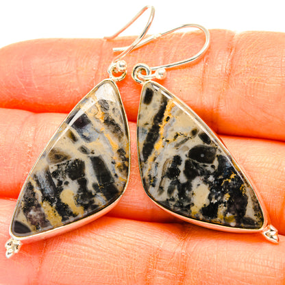 Tiger Dendrite Agate Earrings handcrafted by Ana Silver Co - EARR427864