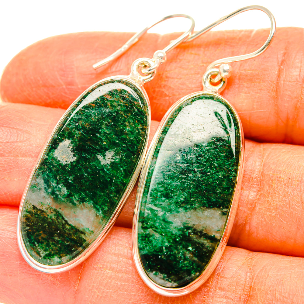 Green Aventurine Earrings handcrafted by Ana Silver Co - EARR427867