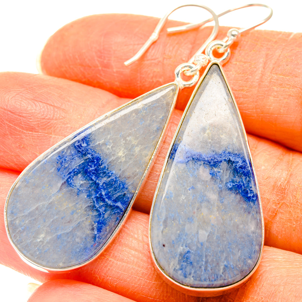 Sodalite Earrings handcrafted by Ana Silver Co - EARR427868
