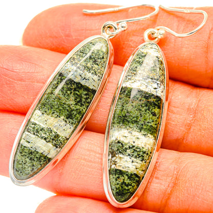 Green Swiss Opal Earrings handcrafted by Ana Silver Co - EARR427869