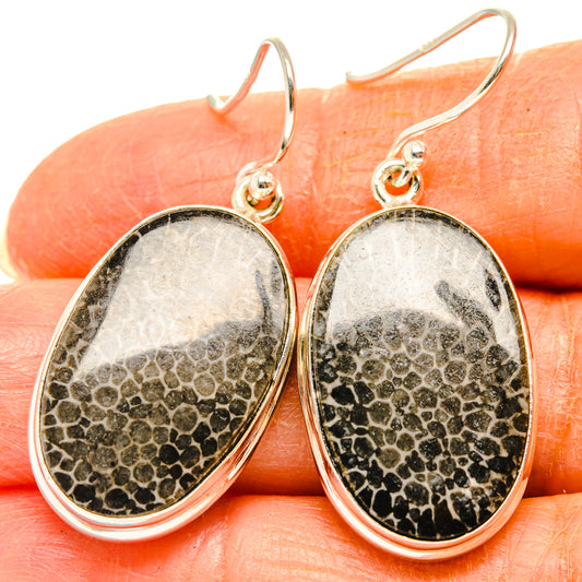 Stingray Coral Earrings handcrafted by Ana Silver Co - EARR427870