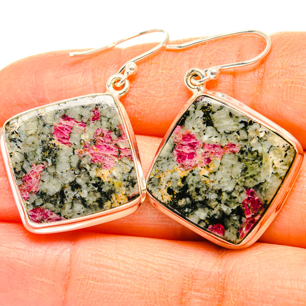 Russian Eudialyte Earrings handcrafted by Ana Silver Co - EARR427871