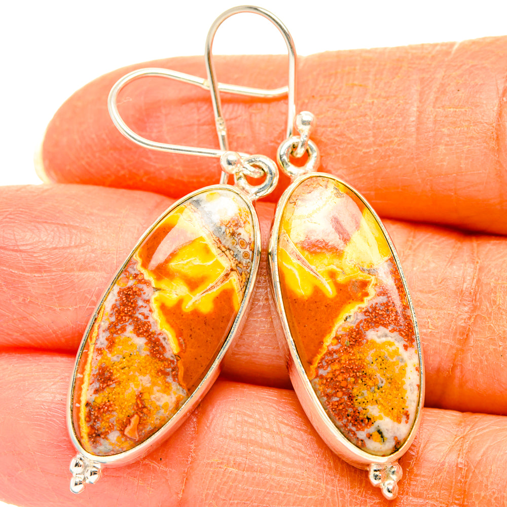 Maligano Jasper Earrings handcrafted by Ana Silver Co - EARR427873