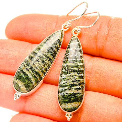 Green Swiss Opal Earrings handcrafted by Ana Silver Co - EARR427874
