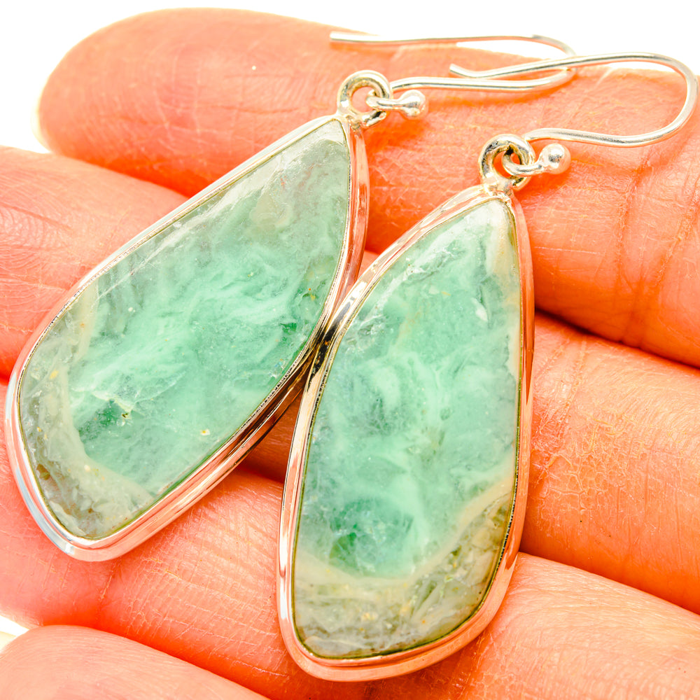 Lemon Jasper Earrings handcrafted by Ana Silver Co - EARR427881