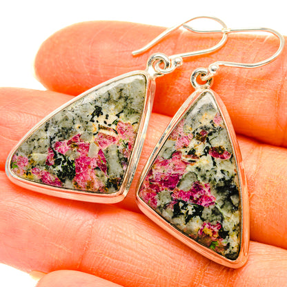 Russian Eudialyte Earrings handcrafted by Ana Silver Co - EARR427883