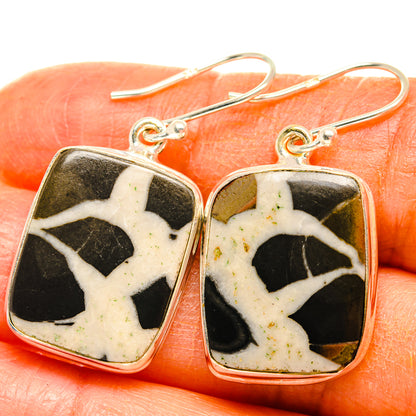Septarian Geode Earrings handcrafted by Ana Silver Co - EARR427894