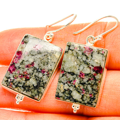 Russian Eudialyte Earrings handcrafted by Ana Silver Co - EARR427898
