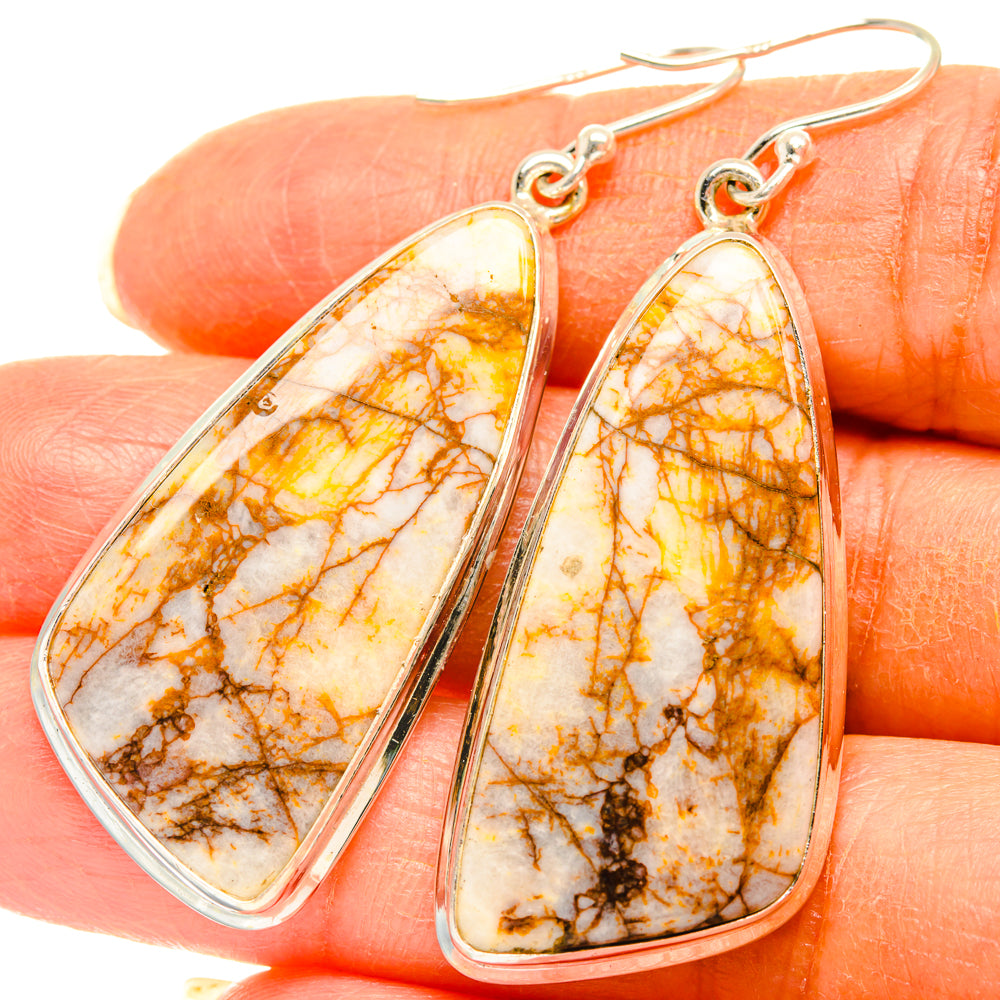 Dendritic Agate Earrings handcrafted by Ana Silver Co - EARR427901