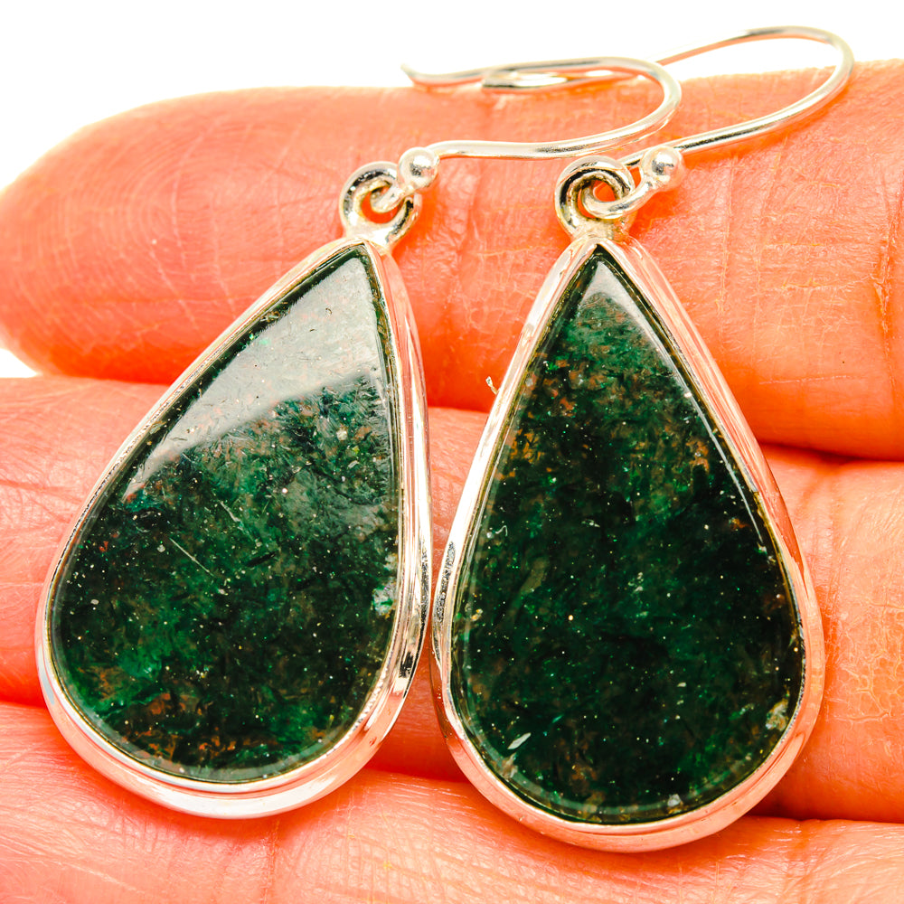 Green Aventurine Earrings handcrafted by Ana Silver Co - EARR427903