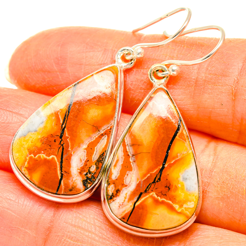 Maligano Jasper Earrings handcrafted by Ana Silver Co - EARR427909