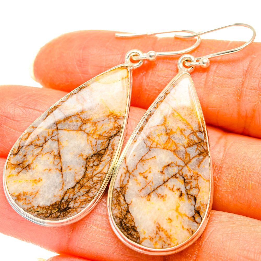 Dendritic Agate Earrings handcrafted by Ana Silver Co - EARR427918