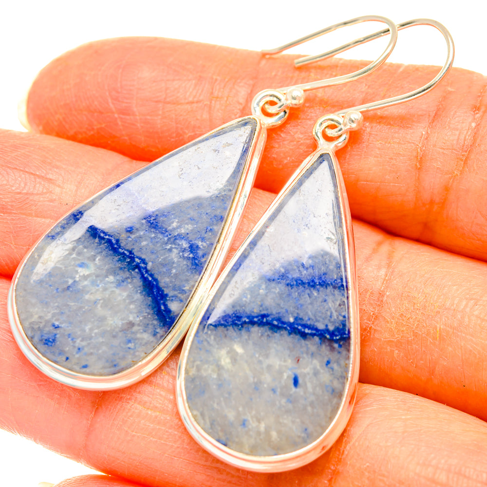 Sodalite Earrings handcrafted by Ana Silver Co - EARR427921