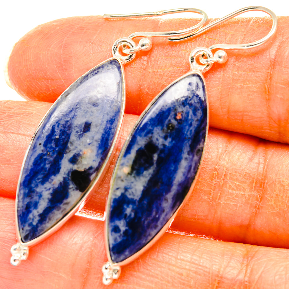 Sodalite Earrings handcrafted by Ana Silver Co - EARR427926