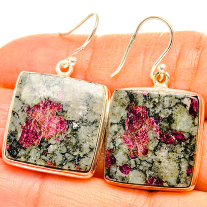 Russian Eudialyte Earrings handcrafted by Ana Silver Co - EARR427927