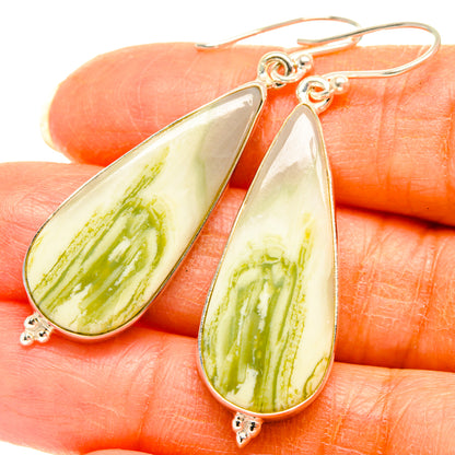Lemon Jasper Earrings handcrafted by Ana Silver Co - EARR427929