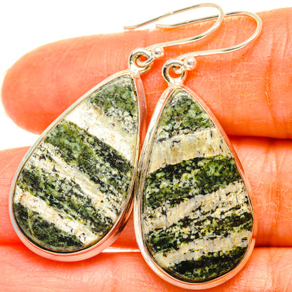 Green Swiss Opal Earrings handcrafted by Ana Silver Co - EARR427933