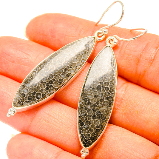 Stingray Coral Earrings handcrafted by Ana Silver Co - EARR427935