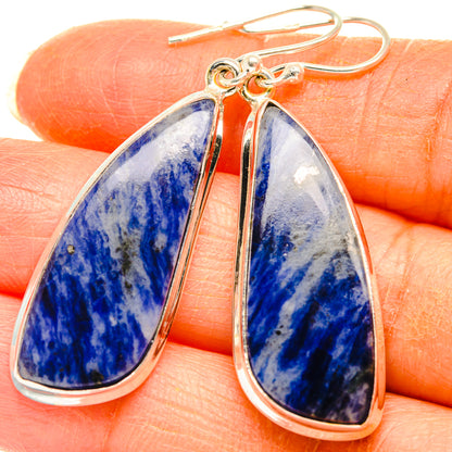 Sodalite Earrings handcrafted by Ana Silver Co - EARR427936