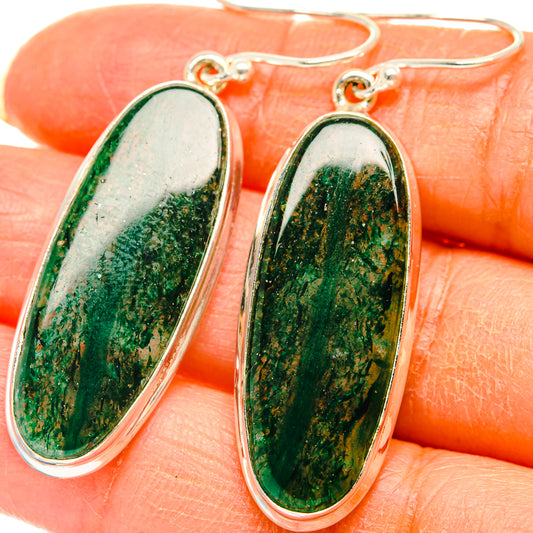 Green Aventurine Earrings handcrafted by Ana Silver Co - EARR427943