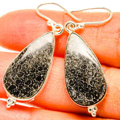 Stingray Coral Earrings handcrafted by Ana Silver Co - EARR427944