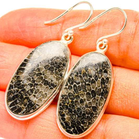 Stingray Coral Earrings handcrafted by Ana Silver Co - EARR427950