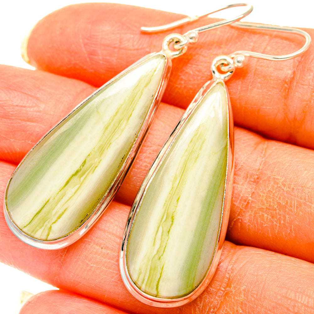 Peruvian Opal Earrings handcrafted by Ana Silver Co - EARR427951