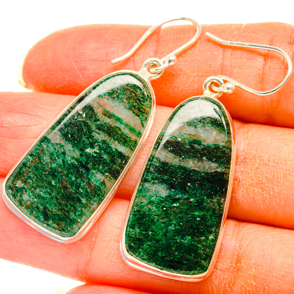 Green Aventurine Earrings handcrafted by Ana Silver Co - EARR427952