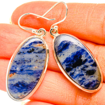 Sodalite Earrings handcrafted by Ana Silver Co - EARR427954