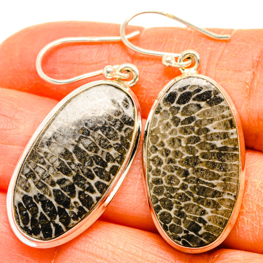 Stingray Coral Earrings handcrafted by Ana Silver Co - EARR427965