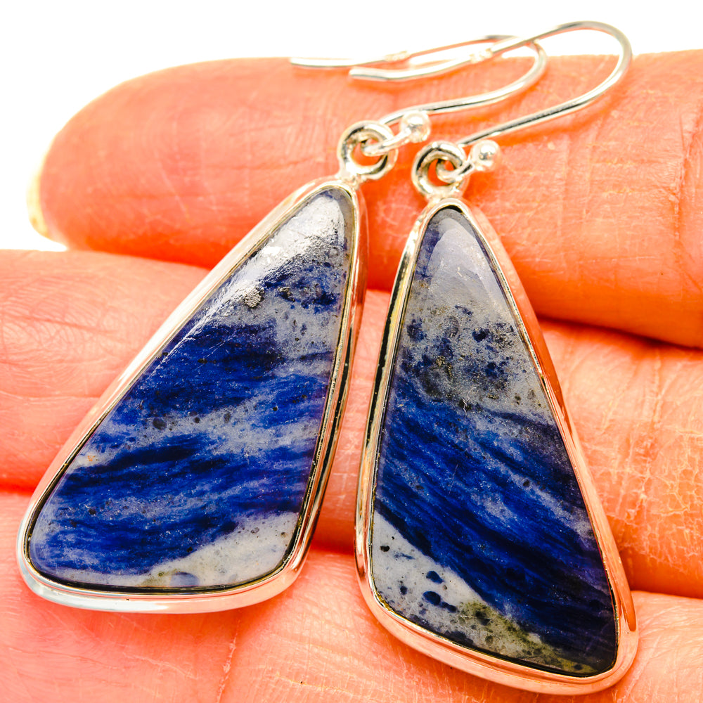 Sodalite Earrings handcrafted by Ana Silver Co - EARR427966