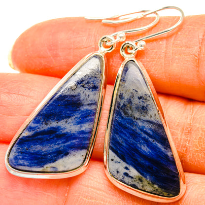 Sodalite Earrings handcrafted by Ana Silver Co - EARR427966