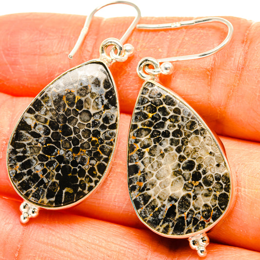Stingray Coral Earrings handcrafted by Ana Silver Co - EARR427972