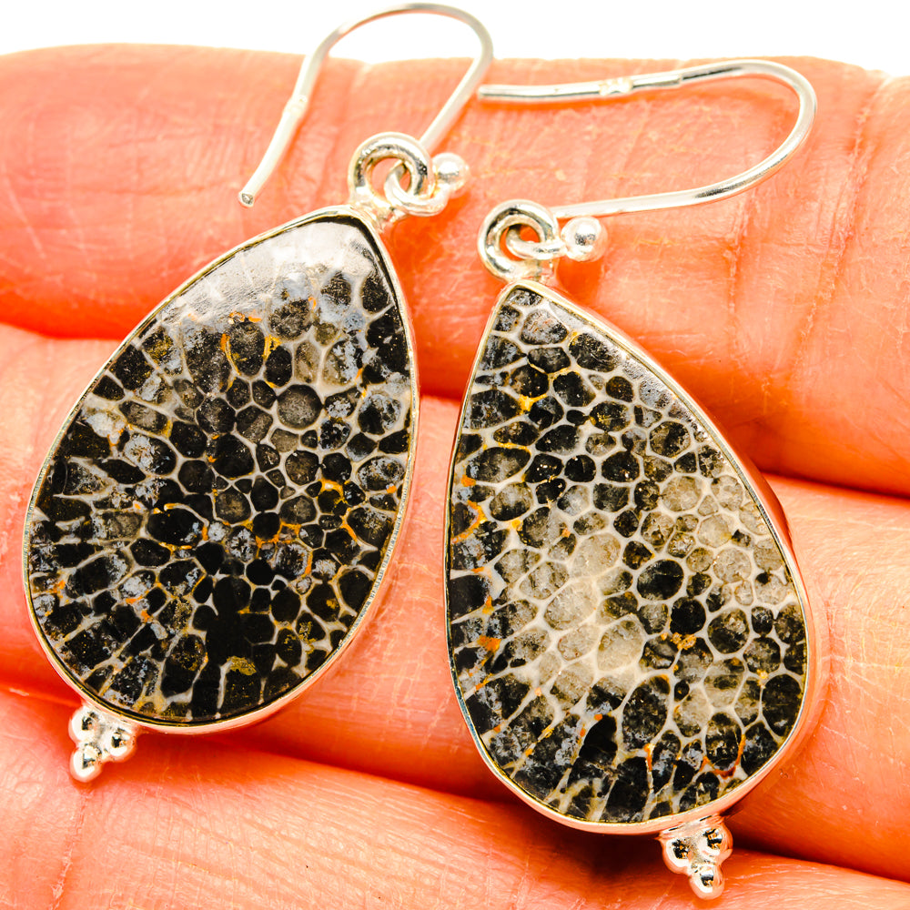 Stingray Coral Earrings handcrafted by Ana Silver Co - EARR427972